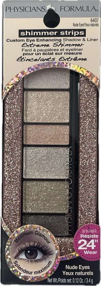 Physicians Formula Shimmer Strips Extreme Shimmer Shadow & Liner 6407 Nude - NIP - Image 1 of 1