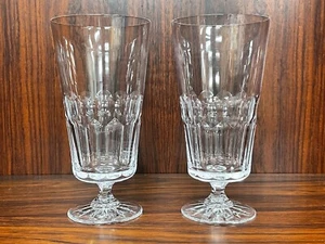 Set of (2) Galway Crystal SHANNON Pattern 7” Iced Tea Glasses - Picture 1 of 5