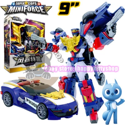MINIFORCE Super Cops Storm Chaser Figure Police Car Transform Robot Toy Vehicle - Image 1 of 4