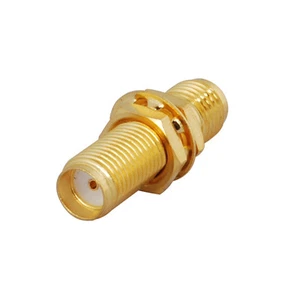 100X SMA Jack to SMA Jack Female bulkhead straight RF Coax Adapter Connector - Picture 1 of 3