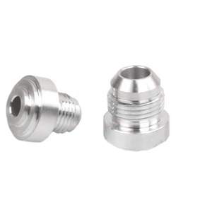 2PCS Male Billet Aluminum Weld On Fitting Nuts 4AN/6AN/8AN/10AN/12AN - Picture 1 of 17