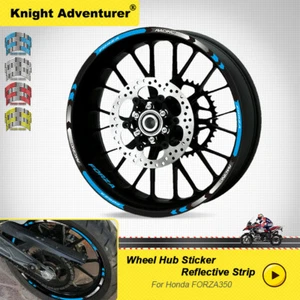 For Honda Forza 125/250/300/350 Motorcycles Rim Pasters Wheel Decal Sticker - Imagen 1 de 13