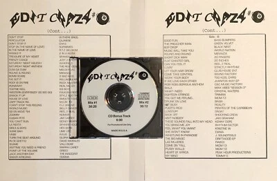NEW RARE WBMX Chicago House Street Mix EDIT CRAZY 8 DJ “BOBBY D” CD Out Of Print - Image 1 of 2
