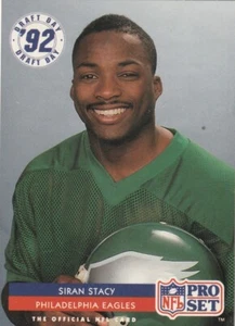 FREE SHIPPING-MINT-1992 Pro Set Draft Day Siran Stacy #33 EAGLES - Picture 1 of 1