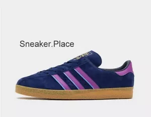 Adidas Originals Yabisah In Blu Scuro E Viola Taglia UK 8.5 - Foto 1 di 6