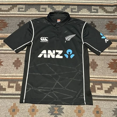 Camiseta New Zealand Black Caps Cricket Jersey Adulto Pequena Canterbury Team A7 - Imagem 1 de 4