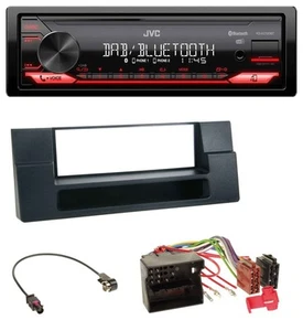 JVC DAB MP3 Bluetooth USB Autoradio für BMW X5 E53 5er E39 Quadlock Ablagefach - Bild 1 von 8