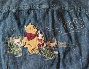 Winnie The Pooh Pooh's Misty Cove Long Sleeve Embroidered Denim Shirt SZ MED NEW - Picture 1 of 17