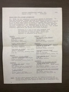 Jul 1946 NBC Sunset & Vine Hollywood Kalifornien Ticket Info TV-Shows B44 - Bild 1 von 3