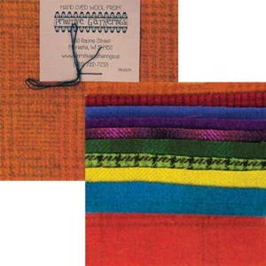 Primitive Gatherings Hand Dyed Wool Brights Texture Charm Pack 10 5-inch Squa... - Picture 1 of 1