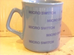 Honeywell MICRO SWITCH blue coffee mug 1988 Freeport, Illinois D-handle NICE!! - Picture 1 of 2