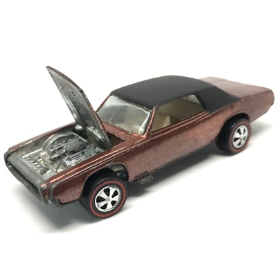 Hot Wheels Redline Custom T-Bird 1967 Cobre Blanco Int. Top negro hecho en EE. UU. Foto 1 de 4