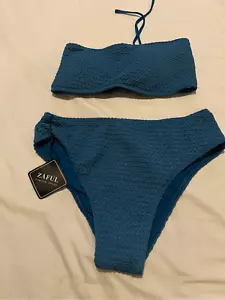 NWT Zaful blue bikini set - Picture 1 of 4