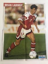 Poster Onze Mondial BRIAN LAUDRUP DANEMARK 🇩🇰 EURO 1992 Champion Danish Dansk