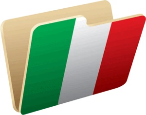 Italy Folder Flag Car Bumper Sticker Decal - Picture 1 of 1