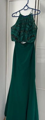 Damen Abendkleid 2 teiliges Kleid Ballkleid Cocktailkleid Bodenlang - Bild 1 von 4