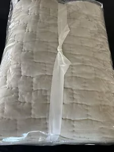 Pottery Barn Bliss Handcrafted King/Cal King Quilt Flax Natural Linen~Cotton New - Picture 1 of 5