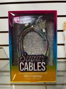 Crystal Fast Charging USB Charger Cable iPhone 14 13 12 11 Pro Max XS XR X 8 7 6 - Picture 1 of 2