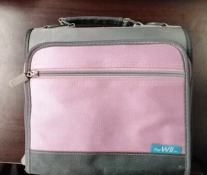 Nyko Travel Carry Bag Carry Case for Wii System Pink Gray - Picture 1 of 4