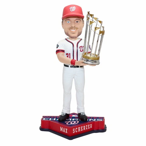 Max Scherzer Washington Nationals 2019 World Series Champions Bobblehead MLB Cover