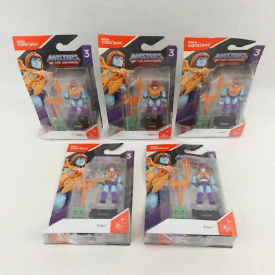 Mega Construx Masters of the Universe Faker Action Figure Bloks Miniature 5x Lot - Image 1 of 4