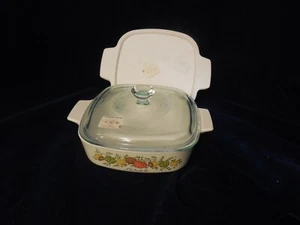Corning Ware Spice of Life 1 Qt Sauce Pan A-1-B w/Pyrex Glass & Storage Lids - Picture 1 of 7