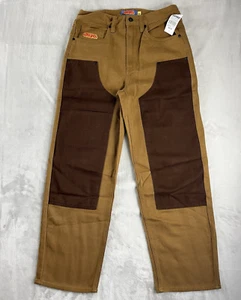 Empire Jean Men 28 Brown Relax Loose Fit Double Knee Skate Retro Baggy Zumiez - Picture 1 of 21