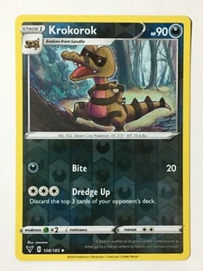 Krokorok 108/185 Reverse Holo Uncommon Vivid Voltage Pokemon Pack Fresh - Picture 1 of 6