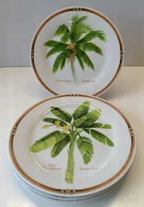 Florida Marketplace Palm Island 8" Plates Set of 4 - Picture 1 of 16