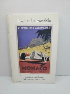 2002 Automotive Art Gallery Auction Catalog Grand Prix Monaco - Imagen 1 de 2