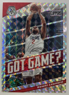 2019-20 Panini Mosaic Got Game? Silver Prizm Kawhi Leonard #13 Clippers - Image 1 of 2