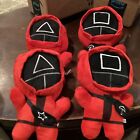 Squid Game Plush Toys Peluche Soft Figures Lot of 4
