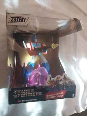  Zoteki Transformers Optimus Prime Battle On Cybertron Jazwares Acción Caja Desgaste Foto 1 de 4