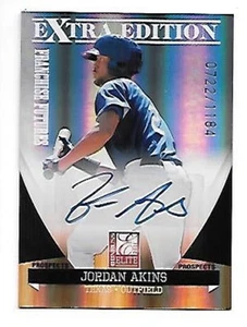 JORDAN AKINS 2011 DONRUSS ELITE EDIZIONE EXTRA FRANCHISE FUTURES FIRME #26 - Foto 1 di 1