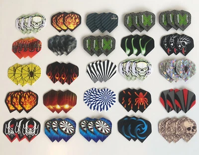 90 Dart Flights = 30 Satz Mix Sortiment Konvolut Darts Flights Flügel Flys - Bild 1 von 4