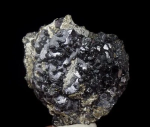 SPHALERITE &GALENA - lustrous crystals ! -- ROMANIA - Maramures - HERJA /pj236 - Picture 1 of 17