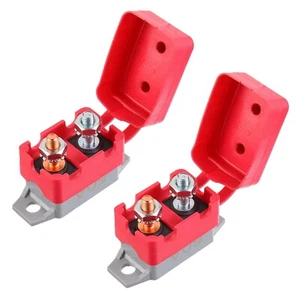 50A 12V-24V Automatic Reset Circuit Breaker w/ Cover Stud Bolt for Battery Charg - Picture 1 of 7