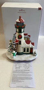 Hallmark Magic 2018 Luminous Lighthouse Musical 9" Table Top NIB Lights/Sound - Picture 1 of 16