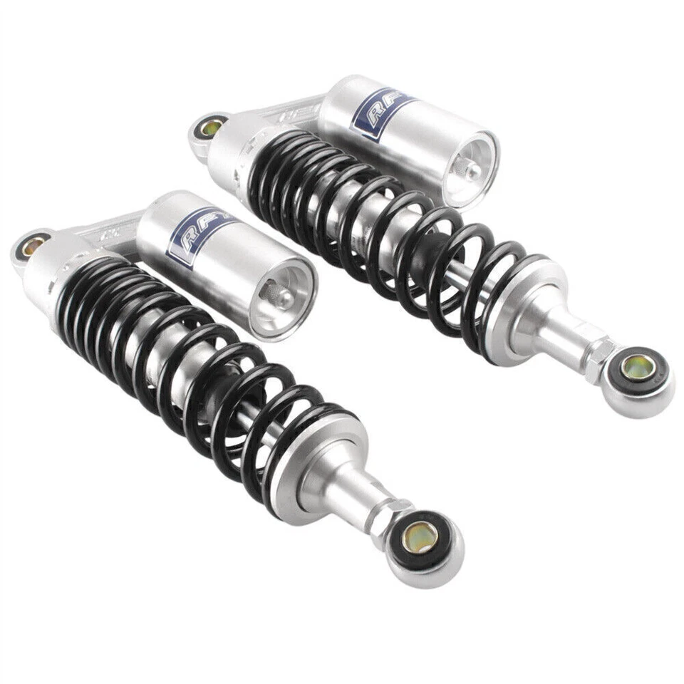 320mm Pair Motorcycle Rear Shock Absorbers For Honda Silver & Black Foto 1 de 4