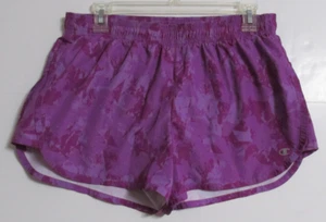 Women's Champion Running Shorts with Inner Brief Purple Size Medium - Picture 1 of 8