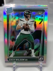 2021 Donruss Optic Holo Silver Prizm SP #202 Zach Wilson Rated Rookie RC - Bild 1 von 2