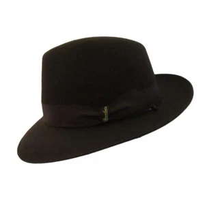 BORSALINO BELLAGIO FUR FELT FEDORA - Same Day Shipping - Picture 1 of 12