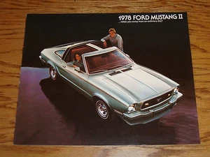 Ford Mustang II 1978 original folleto de ventas 78 Ghia Cobra Mach 1 - Imagen 1 de 2