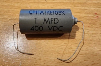 Pyramid CP11A1KE105K 1uF 1MFD 400V Mil Spec Capacitor - Image 1 of 3