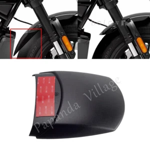 Plastic Black Front Mudguard Extension Fender Extender For Harley Sportster S - Picture 1 of 10