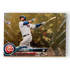 Tarjeta de novato David Bote 2018 Topps Update RC Gold #0243/2018 #US273 MLB Cubs - Imagen 1 de 2