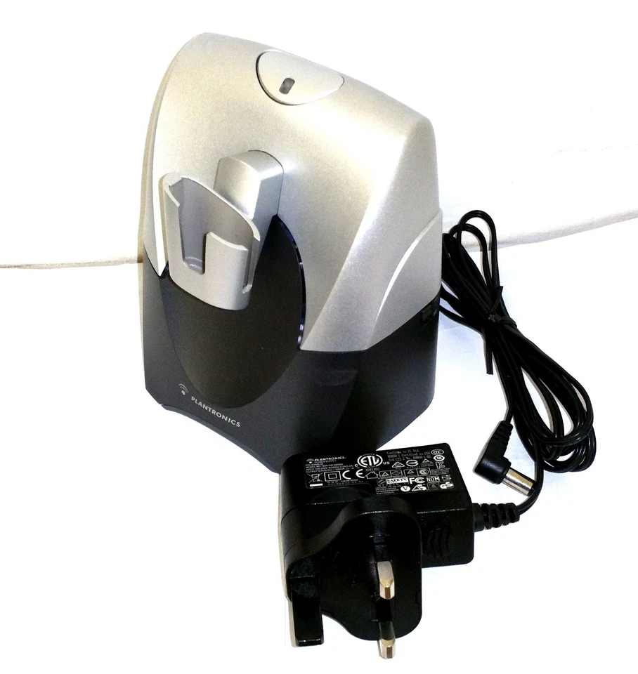 PLANTRONICS CS70N/A WIRELESS HEADSET CHARGING CRADLE BASE STATION WITH POWER SUP - Image 1 of 1