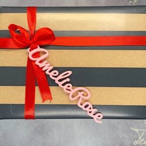Etiquetas con nombre personalizadas Medias de Navidad Regalos Dije Santa Saco Regalo Etiqueta - Imagen 1 de 15