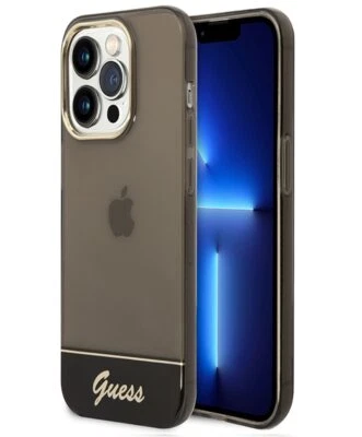 Guess Custodia Rigida Nero Contorno Translucido per IPHONE 14 Pro 6,1 " - Immagine 1 di 2