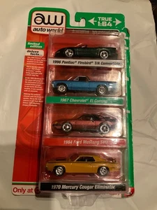 Auto World Deluxe 4er Pack Sportwagen, Target Exclusive 1:64, - Bild 1 von 8